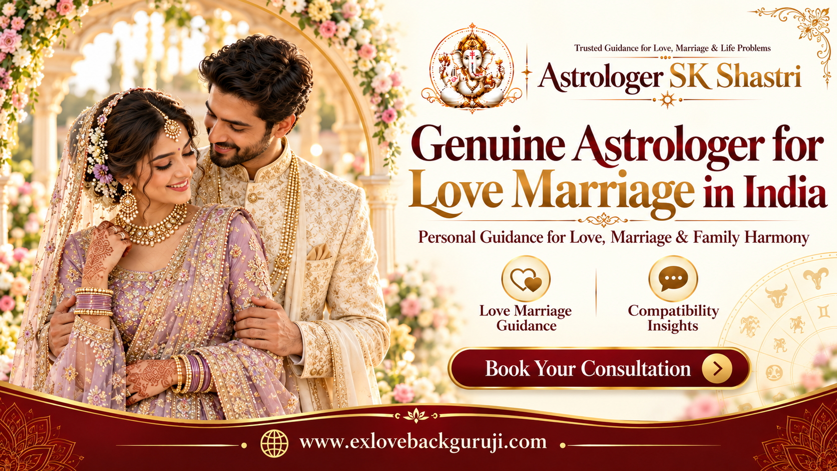 Genuine Astrologer for Love Marriage in India